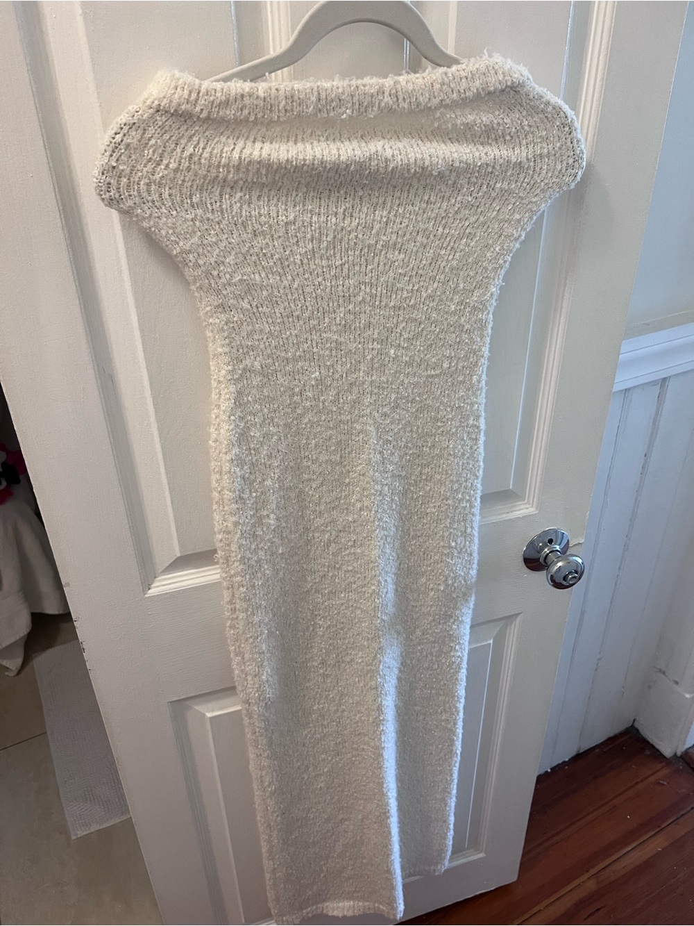 Princess Polly Cream Textured Knit Dress
